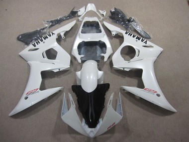 White 2003-2005 YZF R6 Motorcycle Fairing