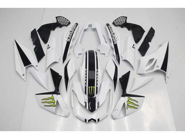 White 2007-2009 Z1000 Motorcycle Fairings White 2007-2009 Z1000 Motorcycle Fairings