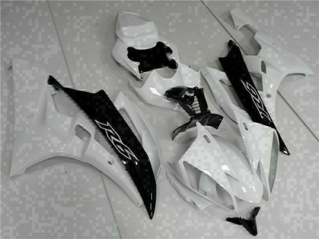 White Black 2006-2007 YZF R6 Motorcycle Fairings White Black 2006-2007 YZF R6 Motorcycle Fairings