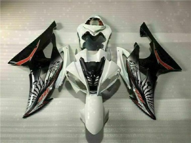 White Black 2008-2016 YZF R6 Full Motorcycle Fairing Kits