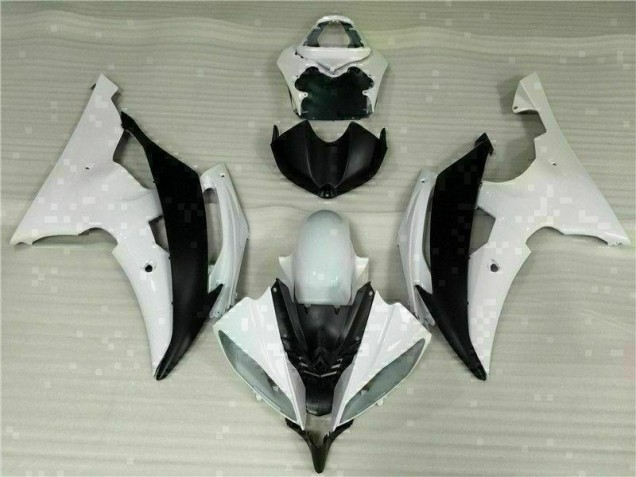 White Black 2008-2016 YZF R6 Motorcycle Fairing Kits & Plastic White Black 2008-2016 YZF R6 Motorcycle Fairing Kits & Plastic