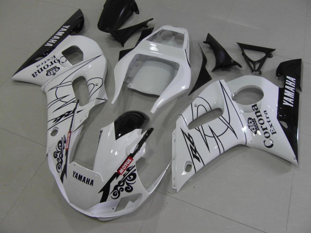 White Black Corona 1998-2002 YZF R6 Motorcycle Fairings White Black Corona 1998-2002 YZF R6 Motorcycle Fairings