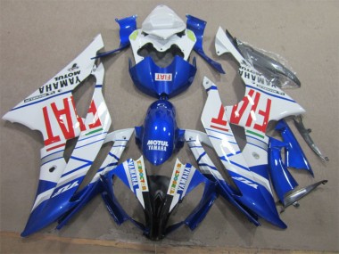 White Black Red Fiat 2008-2016 YZF R6 Motorcycle Fairings