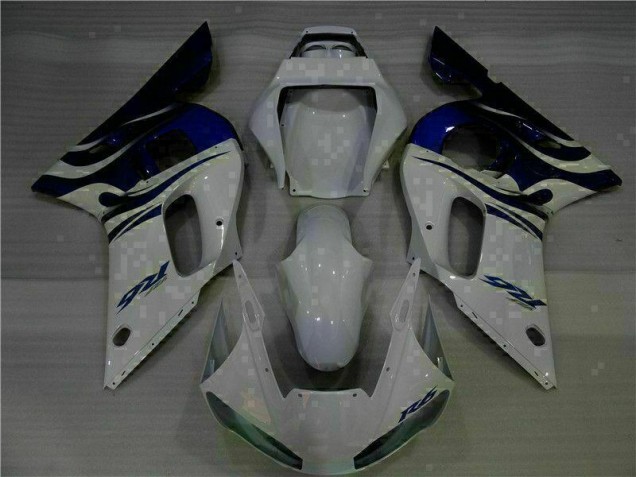 White Blue 1998-2002 YZF R6 Motorcycle Fairing White Blue 1998-2002 YZF R6 Motorcycle Fairing