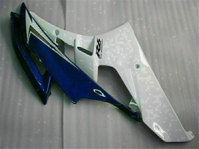 White Blue 2006-2007 YZF R6 Motorcycle Bodywork White Blue 2006-2007 YZF R6 Motorcycle Bodywork