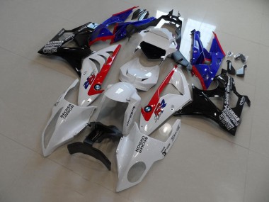 White Blue Red Becker Carbon 2009-2014 S1000RR Motorcycle Fairings