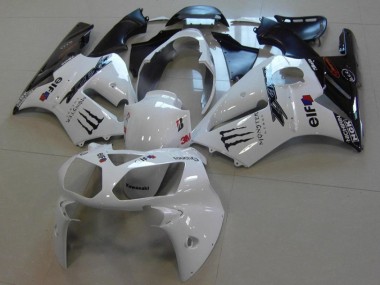 White Monster 2002-2006 ZX12R Motorcycle Fairings