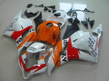 White New Repsol 2009-2012 CBR600RR Motorcycle Fairings