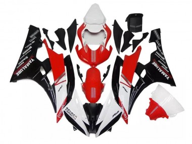 White Red Black 2006-2007 YZF R6 Motorcycle Fairing