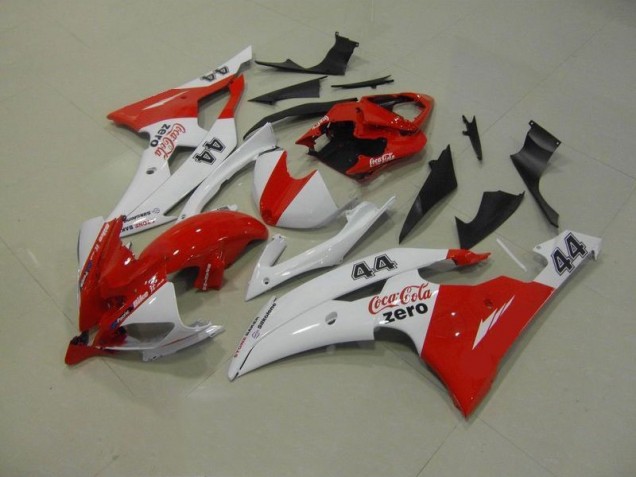 White Red Coca Cola Zero 44 2008-2016 YZF R6 Motorcycle Fairings White Red Coca Cola Zero 44 2008-2016 YZF R6 Motorcycle Fairings