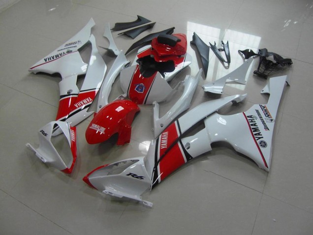 White Red OEM Style 2008-2016 YZF R6 Motorcycle Fairings White Red OEM Style 2008-2016 YZF R6 Motorcycle Fairings
