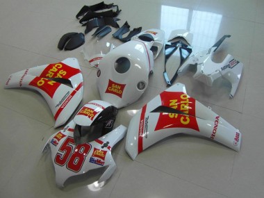White San Carlo 2008-2011 CBR1000RR Motorcycle Fairings