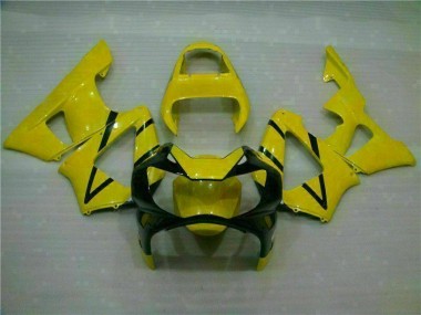 Yellow 2000-2001 CBR900RR 929RR Motorcycle Fairings