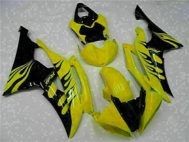 Yellow Black 2008-2016 YZF R6 Motorcycle Fairing Yellow Black 2008-2016 YZF R6 Motorcycle Fairing