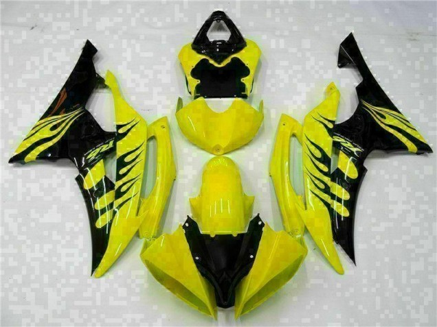 Yellow Black 2008-2016 YZF R6 Motorcycle Fairing Yellow Black 2008-2016 YZF R6 Motorcycle Fairing