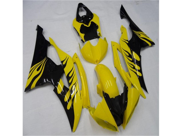 Yellow Black 2008-2016 YZF R6 Motorcycle Fairings Yellow Black 2008-2016 YZF R6 Motorcycle Fairings