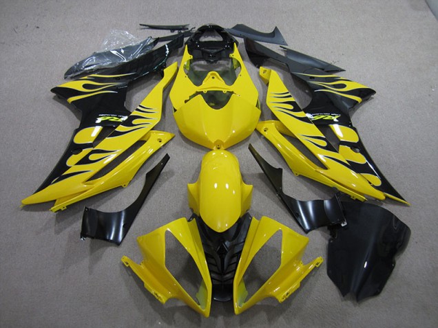 Yellow Black Flame 2008-2016 YZF R6 Motorcycle Fairings Yellow Black Flame 2008-2016 YZF R6 Motorcycle Fairings