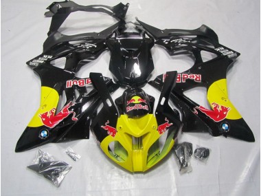 Yellow Black RedBull 2009-2014 S1000RR Motorcycle Fairings