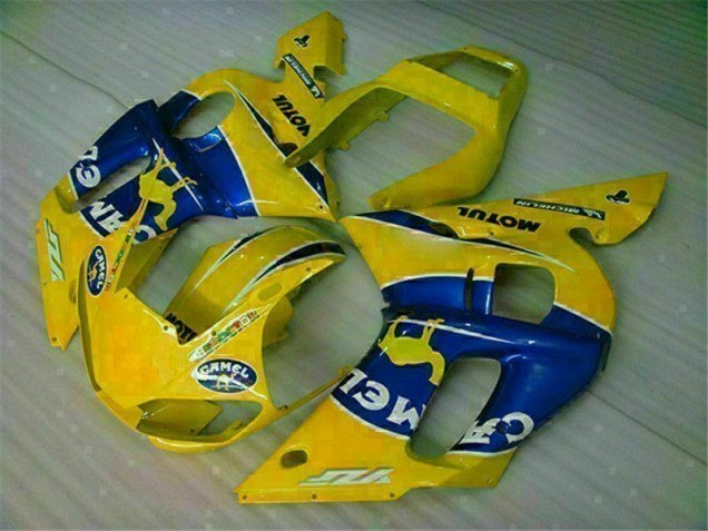 Yellow Blue 1998-2002 YZF R6 Motorcycle Bodywork Yellow Blue 1998-2002 YZF R6 Motorcycle Bodywork