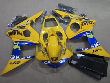 Yellow Motul 2003-2005 YZF R6 Motorcycle Fairings